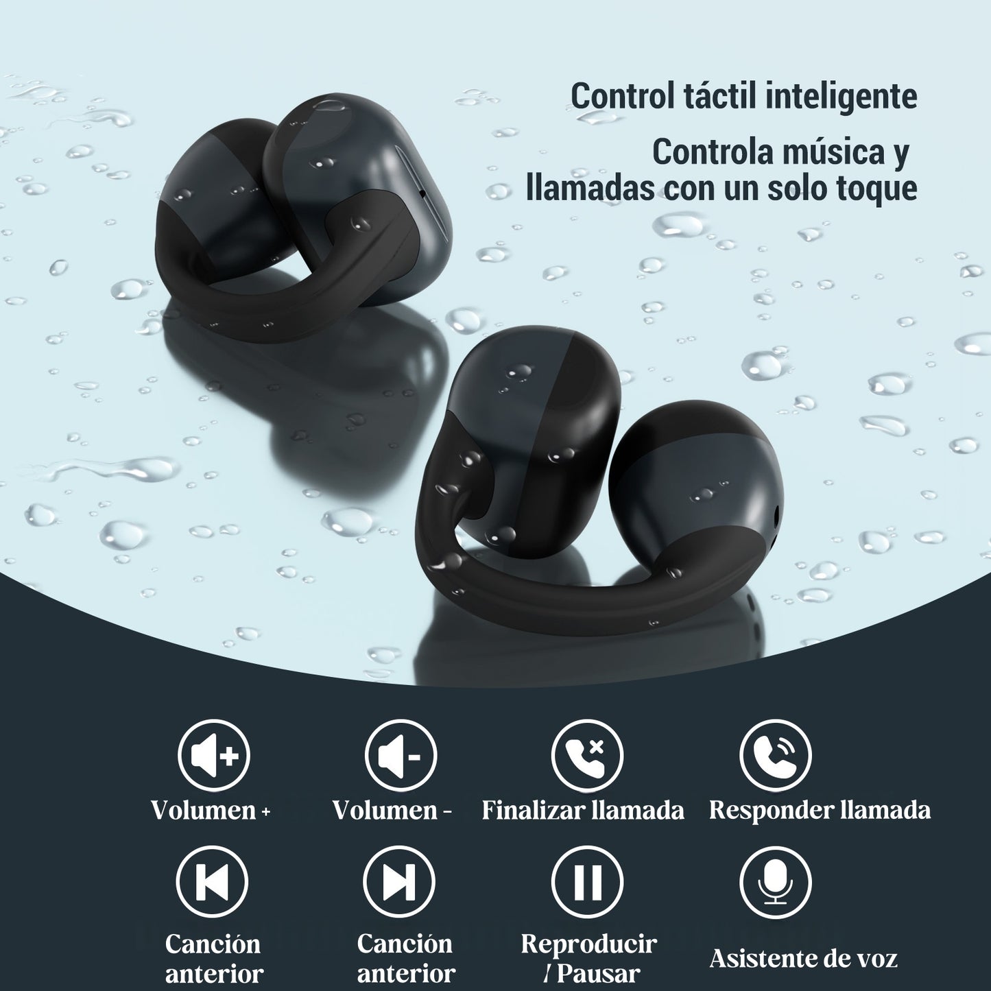 T01 Clip-on True Wireless Bluetooth Earbuds